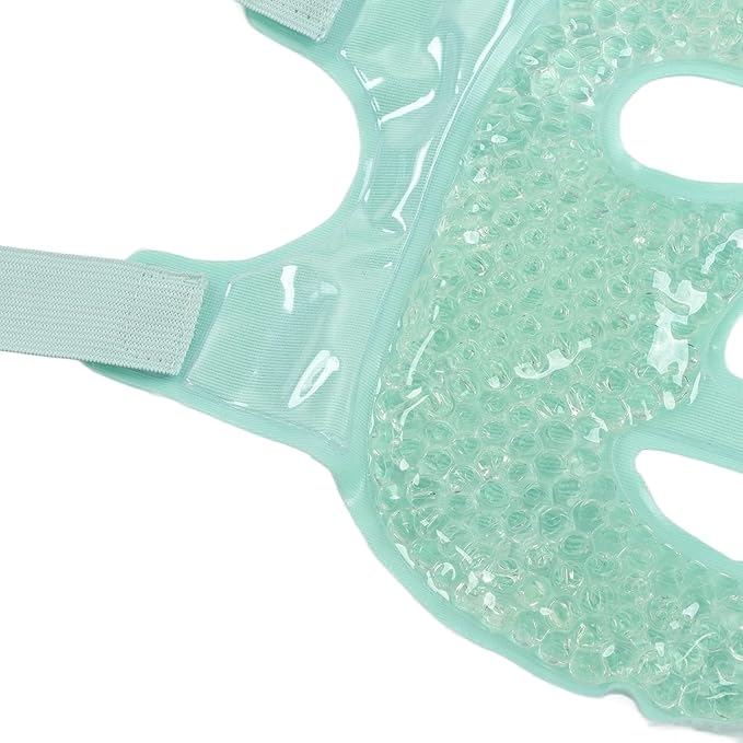 Reusable Hot & Cold Face & Eye Gel Mask – Relaxing Ice Mask with Plush Velvet Fabric, Fragrance-Free Skincare for Home Spa & Beauty Care