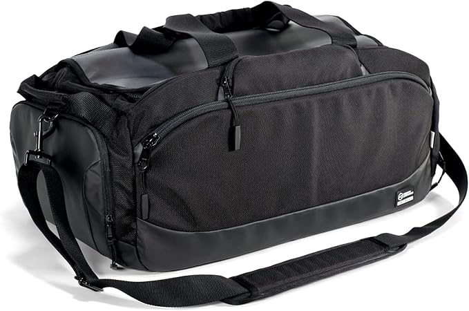 Mission Darkness Disconnect Faraday Duffel Bag + 4 Detachable Faraday Pockets // Military-Grade RF Shielding for Large Electronics & Mobile Devices // Travel Protection Signal Isolation Data Privacy