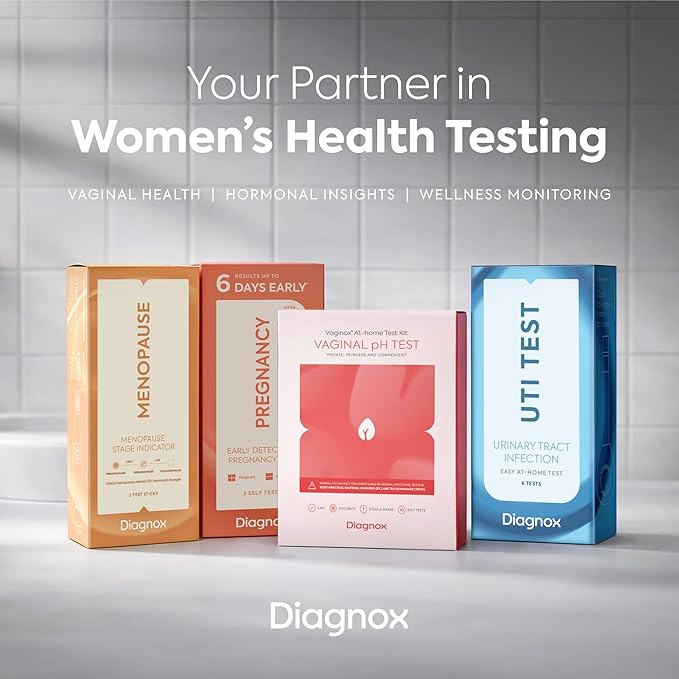 Diagnox Health UTI Test Strips, Early Detecion of Urinary Tract Infections, Quick & Reliable Results in Minutes, Easy to Use At Home UTI Test for Men & Women, 3 Count