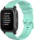 Compatible with Garmin Venu Sq Bands for Women Men, 20mm Quick Release Silicone Replacement Band Wristbands Straps Bracelet Fit for Garmin Vivoactive 3 Music, Forerunner 245 645 (Mint)