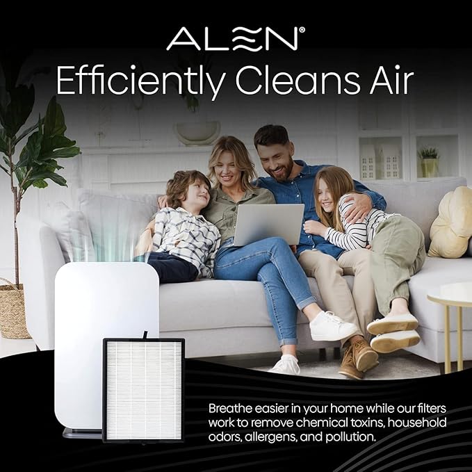 Alen 45i & Flex Replacement Air Filter, Odor, B4-Odor H13 True HEPA + Carbon Catalyst Filter for BreatheSmart 45i & Flex Air Purifier - Captures Dust + Pet Dander & Household Odors
