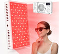 Infrared Red Light Therapy Panel with 144 LEDs for Face Body, Dual Wavelength (660nm Red & 850nm NIR) for Pain Relief, Muscle Recovery, Skin Care, Portable Rechargeable for Home and Travel Use