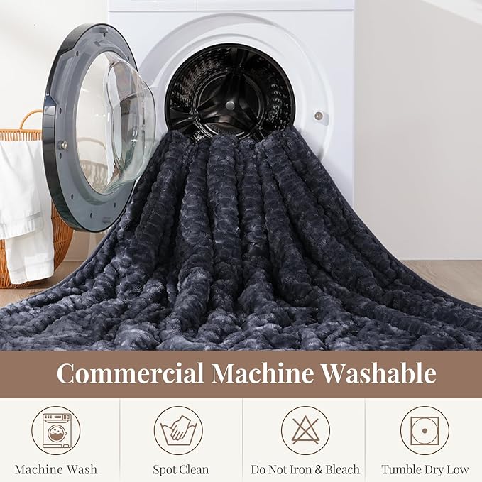Topblan Weighted Blanket for Adults, 48" x 72" 15lbs, Soft Sherpa Twin Size Heavy Blanket with 3D Jacquard Turtle Shell Flannel Fleece for Couch and Bed