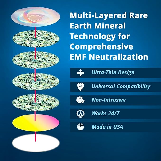 Aulterra EMF Neutralizer Sticker for Cell Phones, Laptops and Mobile Devices to Neutralize Harmful Effects Including 5G