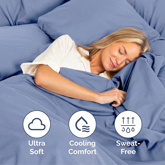 Queen Size 4 Piece Sheet Set - Extra Soft, Breathable & Cooling - Hotel Luxury Durable Bed Sheets - Deep Pockets, Easy-Fit & Wrinkle-Free - Dusty Purple Oeko-Tex