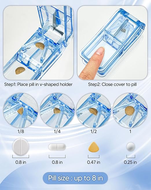 Monthly Pill Organizer 2 Times a Day – Yonlog Large Medicine Box with Weekly Travel Bag, Pill Cutter, Easy-Open Pick, Pill Taker Tool, and 2 Medication Stickers (Green, 2 Times a Day)