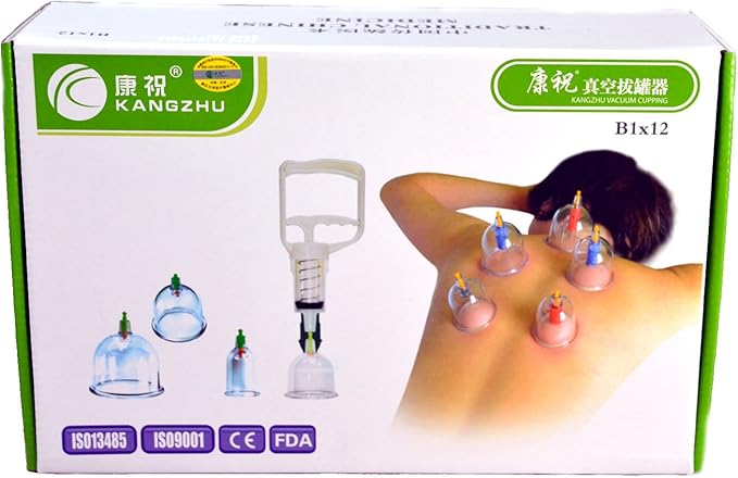 Kangzhu 12-Cup Biomagnetic Chinese Cupping Therapy Set