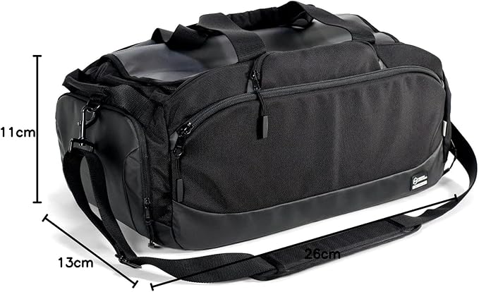 Mission Darkness Disconnect Faraday Duffel Bag + 4 Detachable Faraday Pockets // Military-Grade RF Shielding for Large Electronics & Mobile Devices // Travel Protection Signal Isolation Data Privacy