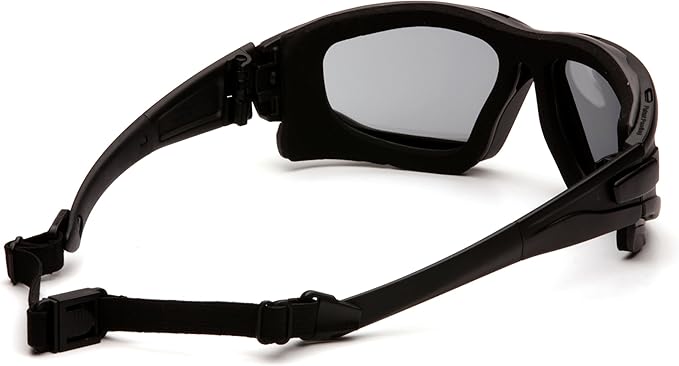 PYRAMEX I-Force Sporty Dual Pane Anti-Fog Goggle, Black Frame/Clear Anti-Fog Lens
