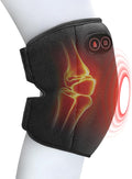 Heated Knee Massager, Cordless Heating Pad for Arthritis, 3 Vibrating & Heating Modes, Heated Knee Brace for Men Women Seniors (S)