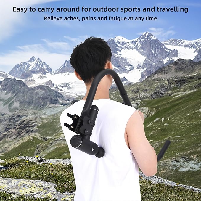 Massage Gun Holder Shoulder Neck Back Handheld Self Massage Gun Mount Compatible with Most Massage Guns Professional Grade Design for Hard to Reach Areas - Gift for Women & Men