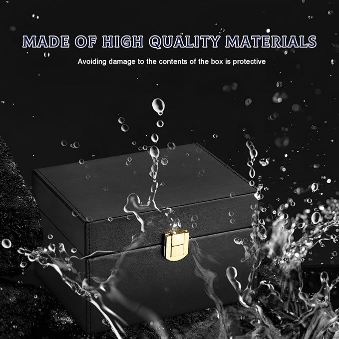 Faraday Box Key Fob Protector, RFID Signal Blocking Shielding Box Anti-Theft Key Fob Pouch Cage, 5-7 Keys Capacity Signal Blocker Keyless Entry Safe Cage for Car Keys Phones