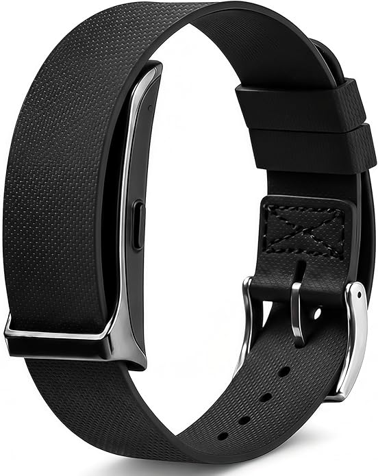 BlackPro for Hume Band Replacement Strap, FKM Rubber Loop Strap for HumeHealth Watch Band, Waterproof Adjustable Soft Fluororubber Rubber Wristband for Hume Smart Fitness Tracker
