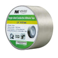 MWRF Source Conductive Cloth Fabric Adhesive Faraday Tape (2.4-inch x 65ft); EMI Grounding; RFID Signal Attenuation; Radio Frequency Signal Attenuation; Guitar Interference Shielding