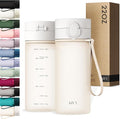 KIVY Slim Water Bottle 22oz with Leakproof Flip Lid [Lightweight & Shatterproof] - Small Drinking Waterbottle - Tritan Bottle Without Straw for School, Sport & Travel - Drinking Bottle - BPA Free
