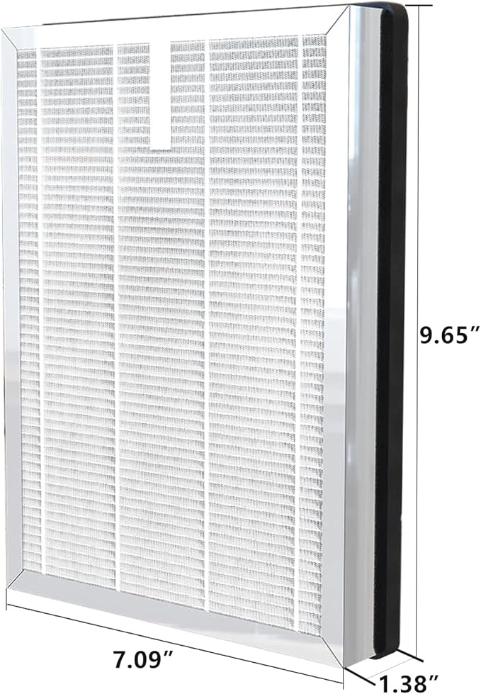 4 Pack 25 Replacement Filters Compatible with MA Series 25 B1/S1/W1 Air Purifier, 3-in-1 True Hepa and Activated Carbon Filter