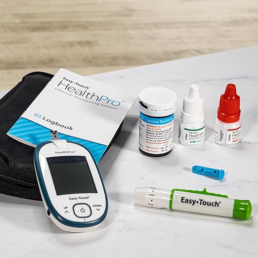HealthPro Diabetic Test Strips by Easy Touch, 100 Count, Compatible with HealthPro Blood Glucose Monitor System