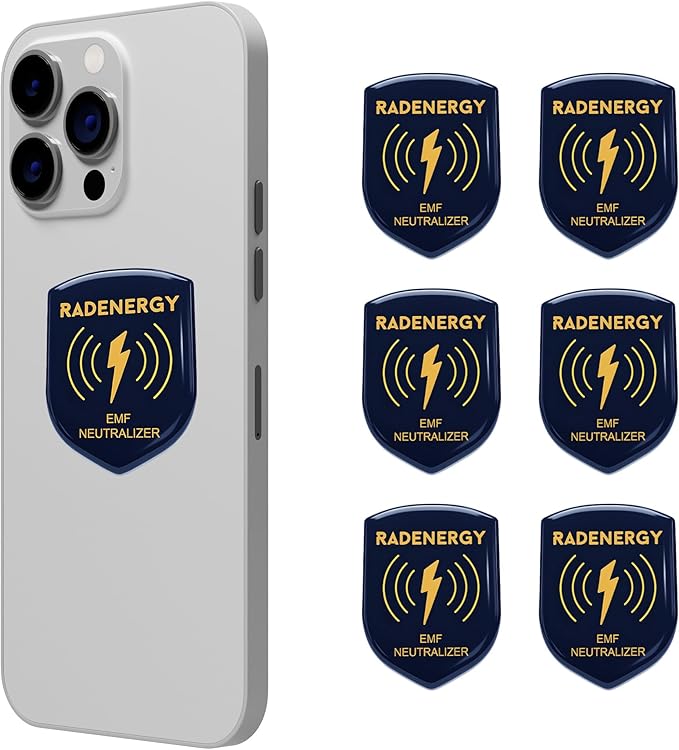 EMF Neutralizer Stickers, EMF Blocker Stickers, Shield Protection for Phones, Tablets, Laptops, and WiFi Devices, Shield Neutralizers for Home and Office Protection (6)