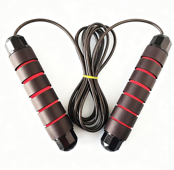 Jump Rope, Adjustable Jump Ropes,Skipping Rope Tangle-Free Rapid Speed with Ball Bearings for Women Men Kids,Exercise & Slim Body Jumprope at Home School Gym