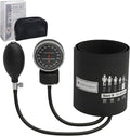 Henry Schein Prosphyg Aneroid Sphygmomanometer – Size 9 (5.1"–7.6") Black Cuff, Manual Blood Pressure Monitor, Reusable, Dial Display, Latex-Free, Includes Leatherette Carrying Case – 1 Each