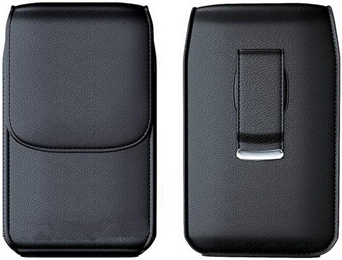 Premium Holster with Belt Clip for Freestyle Libre 3/ Freestyle Libre 2 (Continuous Glucose Monitor) (Black/VERTICAL1)