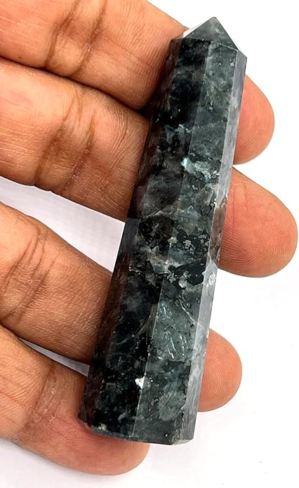 WholesaleGemShop 3 Inch Gemstones Obelisk Tower Jumbo Facet Aura Rock Crystal Natural Polished Earth Wand Spirit
