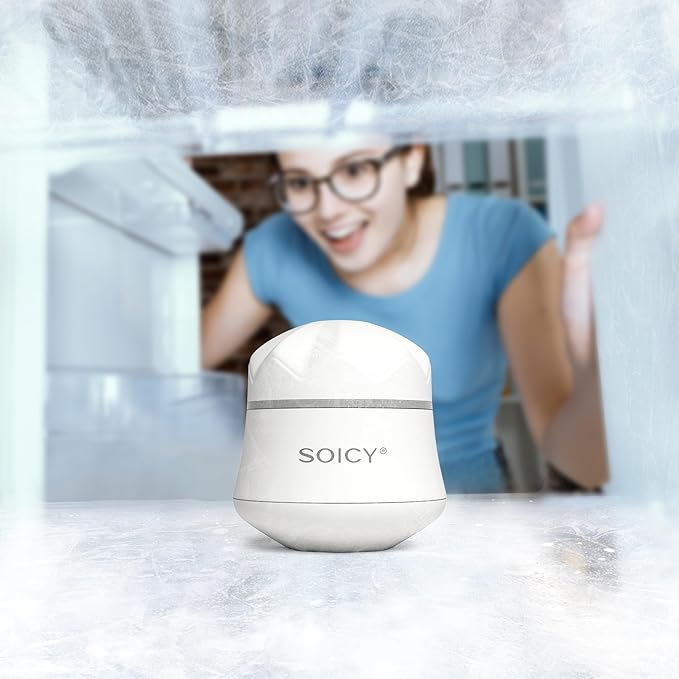 Cooling Face Roller Metal Ice Roller for Home Use 360 Degree Rotate Frozen Face Ice Roller for Eye Steel Ball Massager Skin Clam Roller Travel Beauty Tool-White