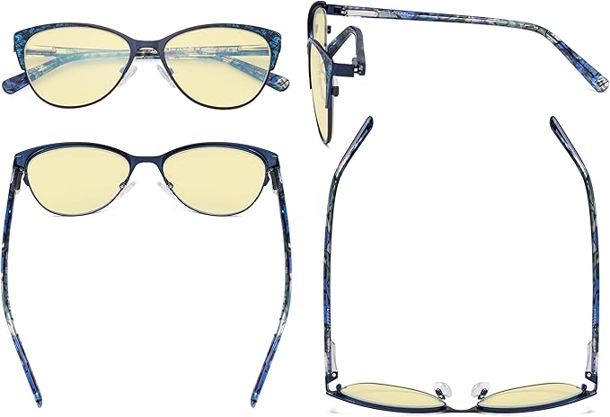 Eyekepper Oversize Ladies Butterfly Design Blue Light Glasses -Computer Screen Eyegalsses Women