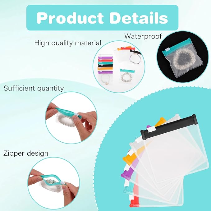 12Pcs Pill Pouch Bags Zippered,Pill Pouch Set,Travel Medicine Organizer,Reusable Baggies Clear Plastic Self Sealing Medicine Bag,for Pills and Small Items(Multicolor)