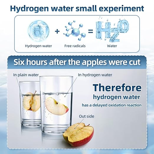 Hydrogen Water Bottle, 1500ppb Hydrogen Water Machine with SPE/PEM Technology, Alternative for Hydrogen Water Pitcher, Water Ionizer, Hydro Water Bottle for Health