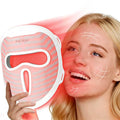 Red Light Mask for Face, 7+1 Colors Red Light Face Mask, Ergonomic Design Cordless Red-Light Facial Mask Rechargeable Skin Care Device for Home & Travel