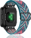 Compatible with Garmin Forerunner 35/30 Band, Nylon Elastic Solo Loop Women Men,Adjustable Replacement Watch Strap for Garmin Forerunner 35 Sport Watchband for SmartWatch