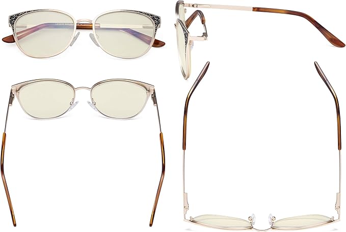 Eyekepper Oversize Butterfly Design Blue Light Glasses - Computer Screen Eyegalsses Women