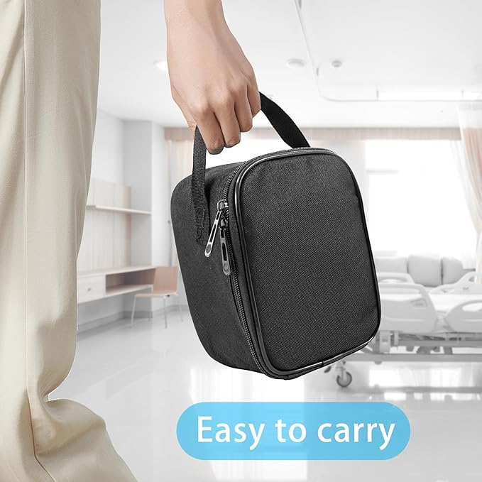 Home Blood Pressure Monitor Portable Storage Organizer Bag with Handle Compatible with Smart Upper Arm Blood Pressure Monitor,Digital Wrist Blood Pressure Monitor Travel Carrying Storage Bag(Bag Only)
