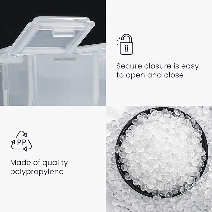 kwmobile 8-Compartment Pill Case - Pill Box Pill Organizer Pills Container Portable Holder 3" x 2-1/2" (75mm x 63mm) - Matte Transparent