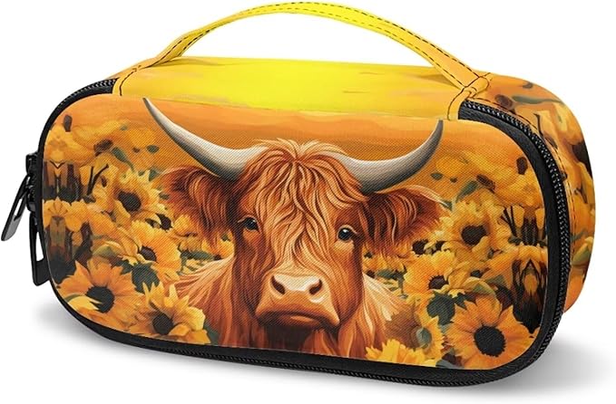 Sunflower Cow Insulin Cooler Travel Bag, Diabetic Medications Organizer Case Great for Daily Use Travel Storage Portable Medication Cooler Bag for Insulin Pens