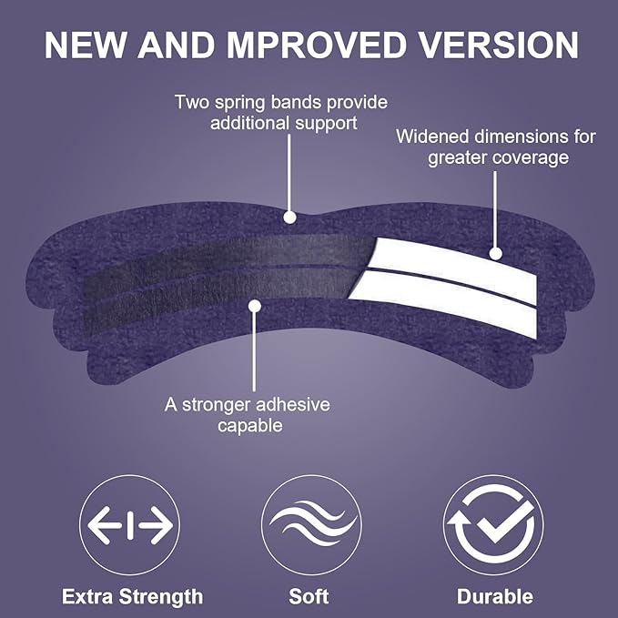 Nasal Strips for Snoring - Extra Strength Nose Strips for Breathing - Nose Tape for Sport, Work and Sleep - Anti Snoring Strips Help Stop Snoring (Blue-32PCS)