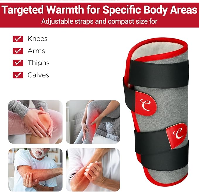 Comfytemp Leg Heating Pad, FSA Eligible Items Only List Wearable Heat Pad for Leg and Calf, HSA Electric Heat Wrap for Thigh/Knee/Arm/Hamstring Soothing Warmth, Birthday Gifts for Mom/Women/Wife/Her