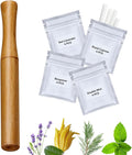 "STAY STOKED" Wooden Inhaler Upgraded with Extracts of Multiple Herbal extracts, Improving Breathing and Oral Air Freshening, Inhaler for Oral Support Habit Replacement-0306