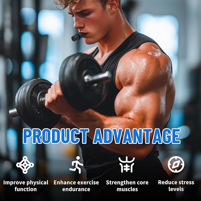 Lung Trainer, Breathing Trainer Exercise Device for Lungs - Portable Running High Altitude Breath Respiratory Trainer Lung Exerciser Device for Athletes, Lung Expander Strengthening Device for Sports