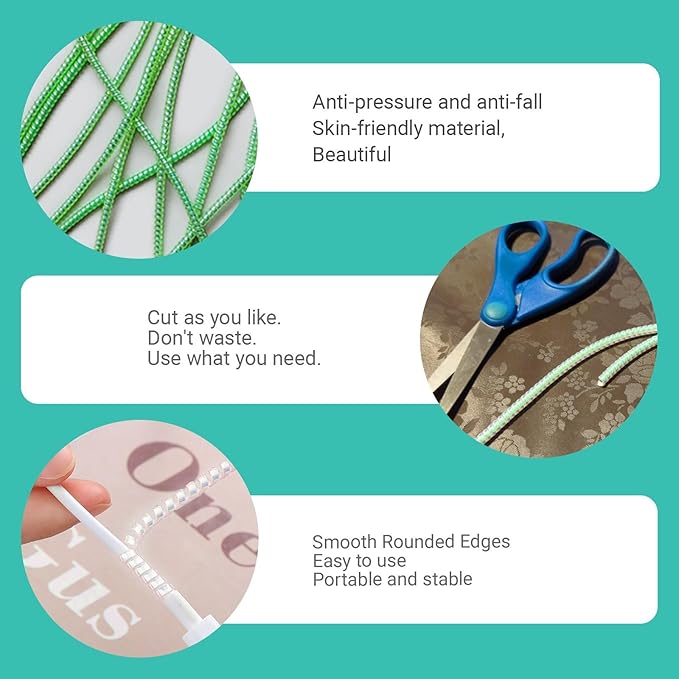 12 Pcs Oxygen Tubing Support Crimp Straightener,Oxygen Tubing Accessories,Oxygen Tube Jacket,Oxygen Tube Support for Oxygen Hose Nasal Cannula, Green