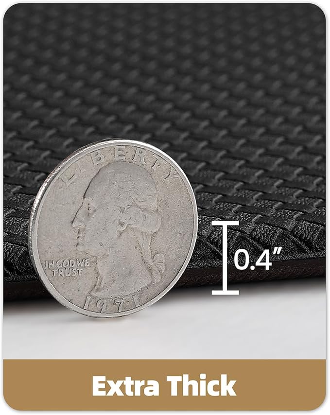Color&Geometry Anti Fatigue Cushion Kitchen Mat for Floor -17"x29",Easy Clean, Water & Oil Proof, Anti Slip, Foam Rubber Runner Rug for Front Sink Comfort Standing,Black