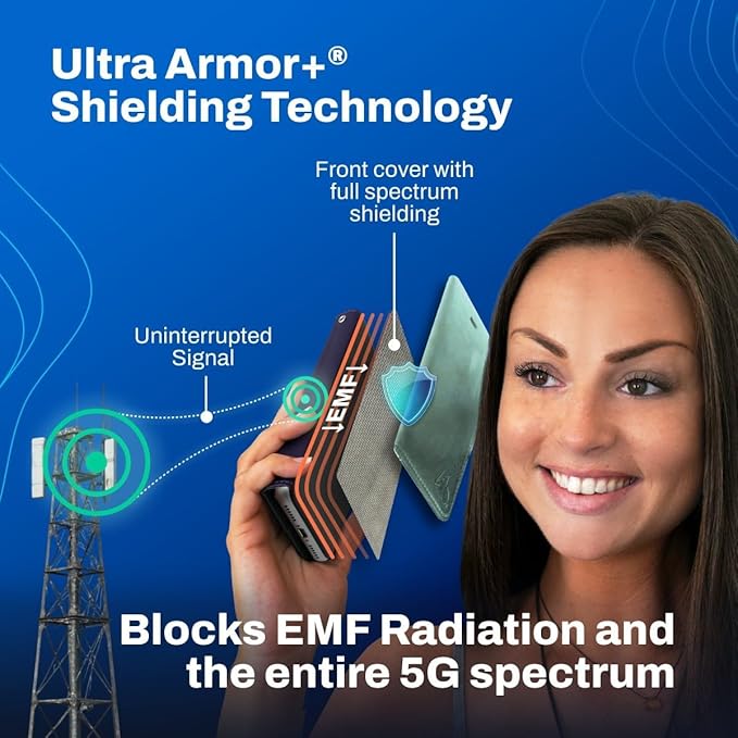 DefenderShield EMF Phone Case Blocker Compatible with iPhone 16 Pro - Full-Spectrum Anti Radiation Cell Phone Case to Reduce Wireless Signals & Battery Emissions - iPhone EMF Blocker (Sage Green)