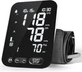 Blood Pressure Monitor Upper Arm BP Machine for Home Use Accurate Large Adjustable 8.7"-16.5" Cuff LCD Backlit Display with Carrying Bag, Black