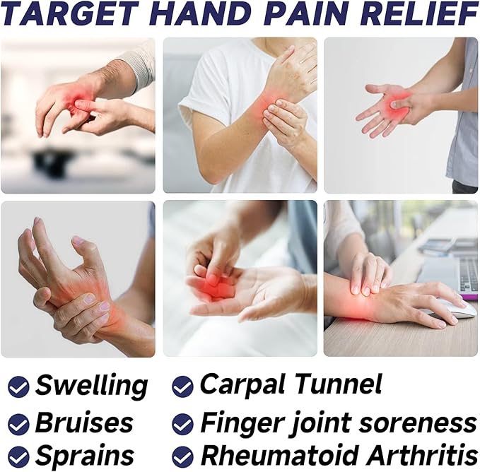 Wrist Ice Pack Wrap for Carpal Tunnel Relief, Gel Ice Packs for Injuries Reusable for Wrist Hand Pain, Hot Cold Compress Brace for Achilles Tendonitis, Tenosynovitis