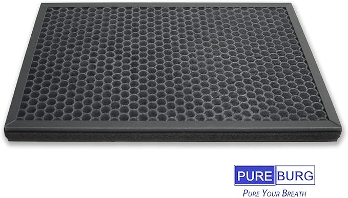 PUREBURG Replacement Filters Compatible with Bagotte BAP20 Air Purifier Filter Part BAP20-HF, 2-Pack H13 True HEPA Activated Carbon 3-Stage Filtration For Air Clean Dust VOCs