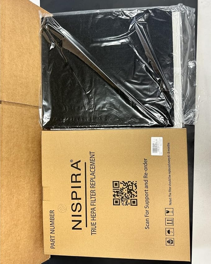 Nispira AP-1512HH Replacement Filter Compatible with Coway Airmega 200M Air Purifier AP-1518R Mighty Air (1) True HEPA (2) Activated Carbon 1 Set