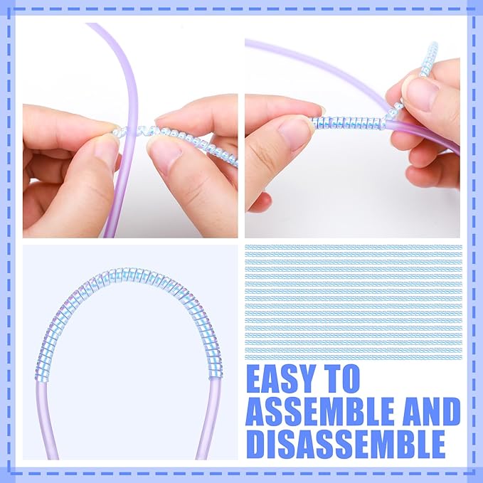 40 Pack Oxygen Tube Support for Concentrator Hose Keep from Kinking Portable Concentrators Nasal Cannulas Essential Oxygen Tubing Accessories