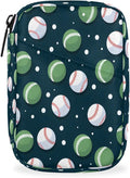 Sports Baseball Pill Case Everyday Travel, 7 Day Weekly Medicine Pill Box Compact Portable Pills Bottle Organizer with Zipper for Daily Vitamin Medicine Holder Bottle Organizers Bag