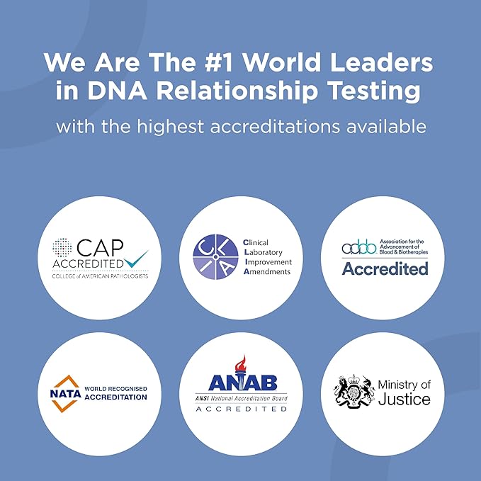 Sibling DNA Test, Fast Results, Highest Accuracy Available with Up to 34 Genetic Markers Tested, All Lab Fees & Shipping Included